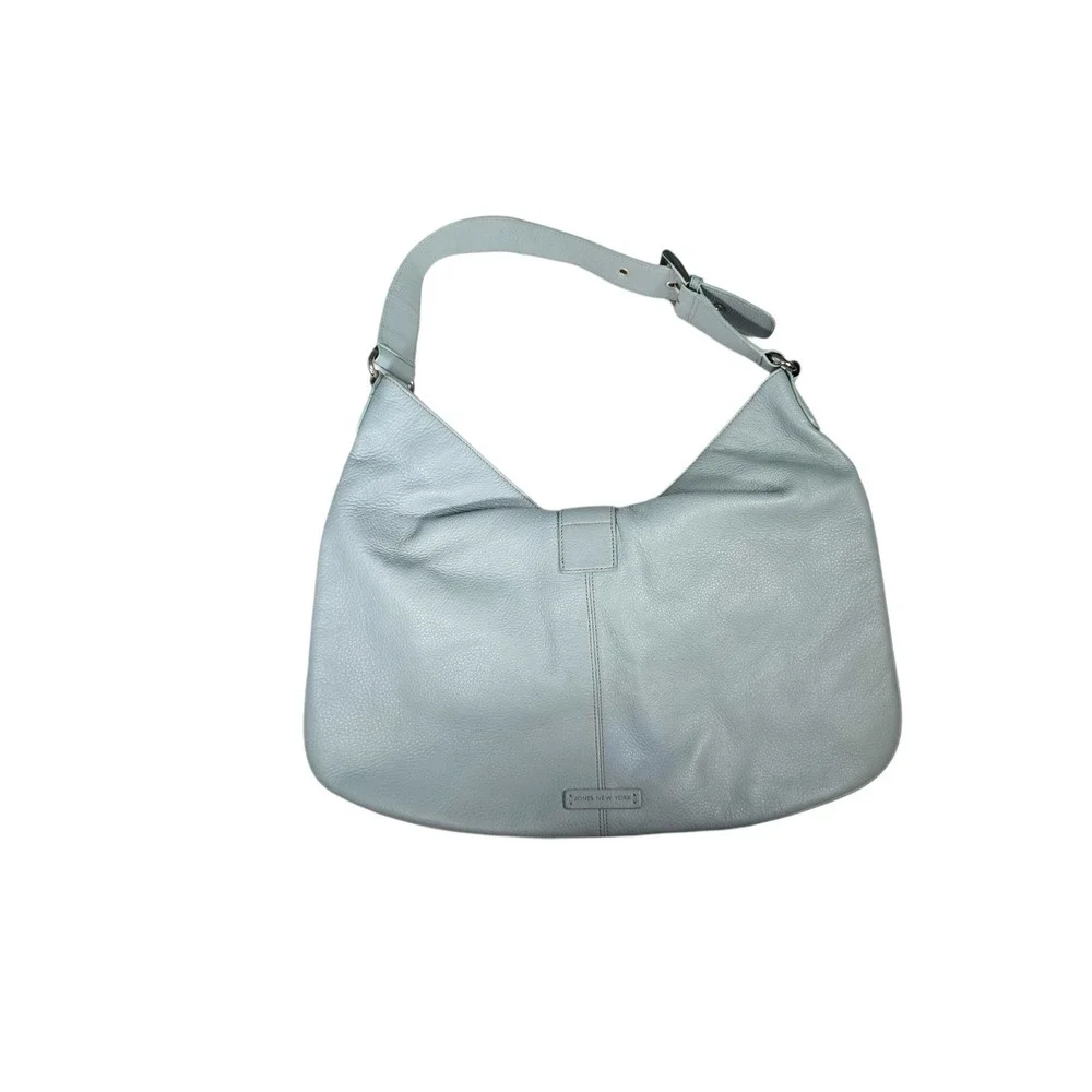 Jones New York Faux Leather Shoulder‎ Bag Purse Handbag Mint Green Medium